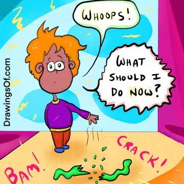 What to do when you mess up or break something cartoon