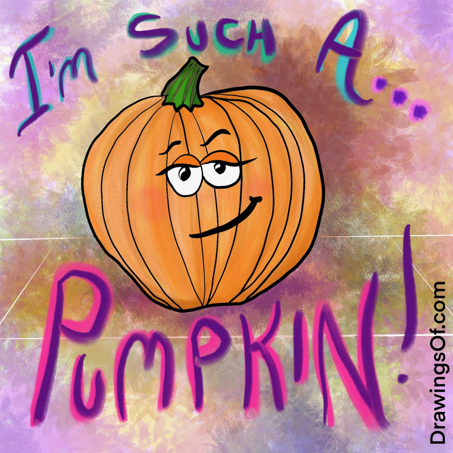 A Magical Cartoon Pumpkin Story: Saving the Fruit from Rot! - Drawings Of...