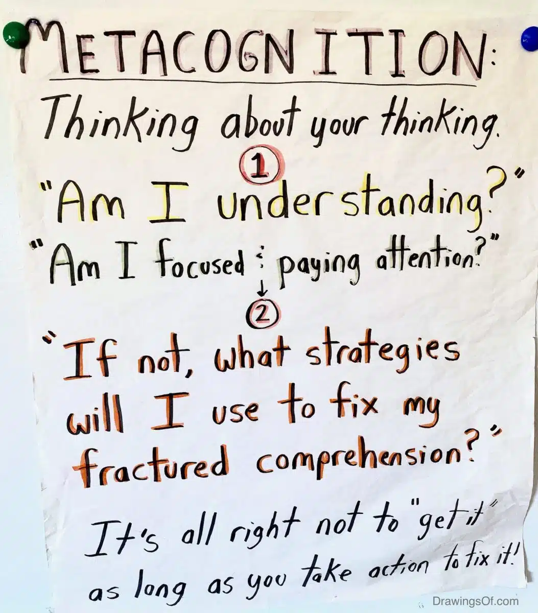 Metacognition: Examples, Definition, Strategies, and Skills - Drawings ...