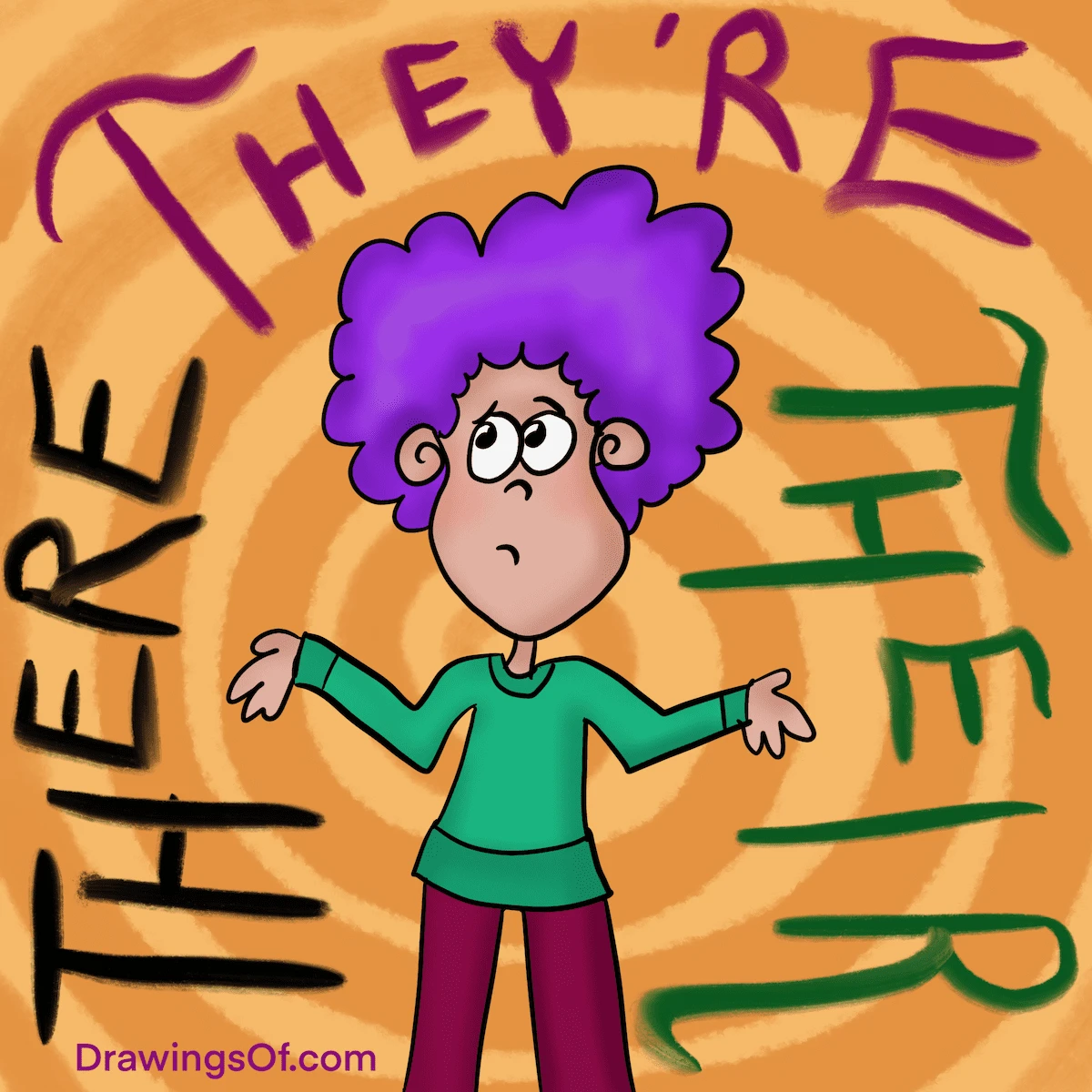 There they're or their