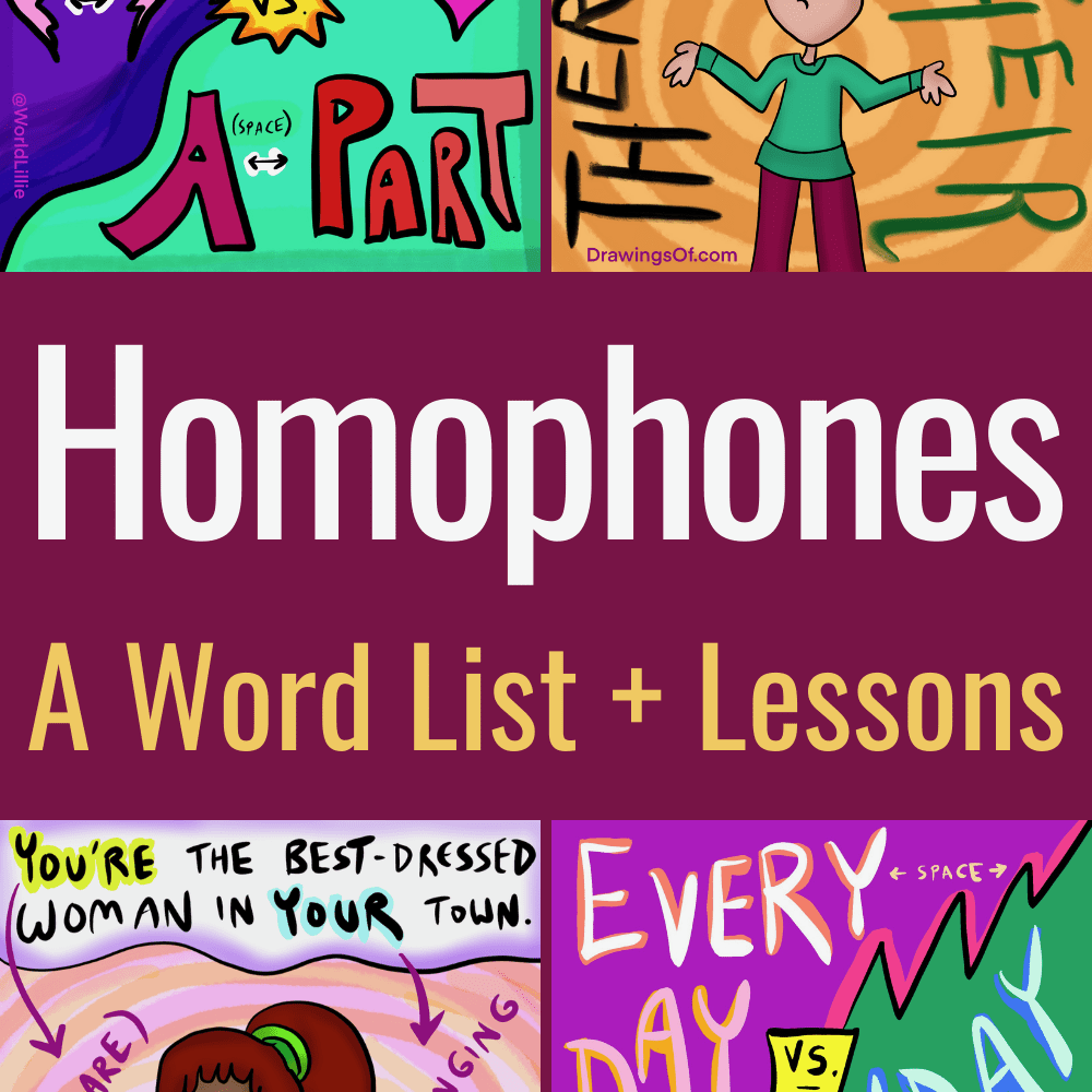 Homophones with meanings