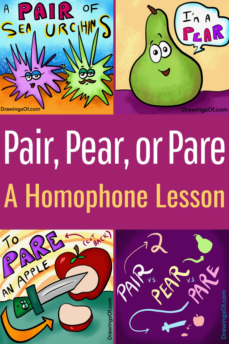 Pair vs. Pear or Pare