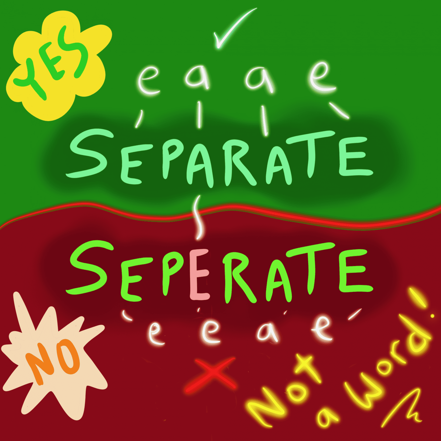 Is the Spelling Separate or Seperate? 3 Tricks to Learn - Drawings Of...