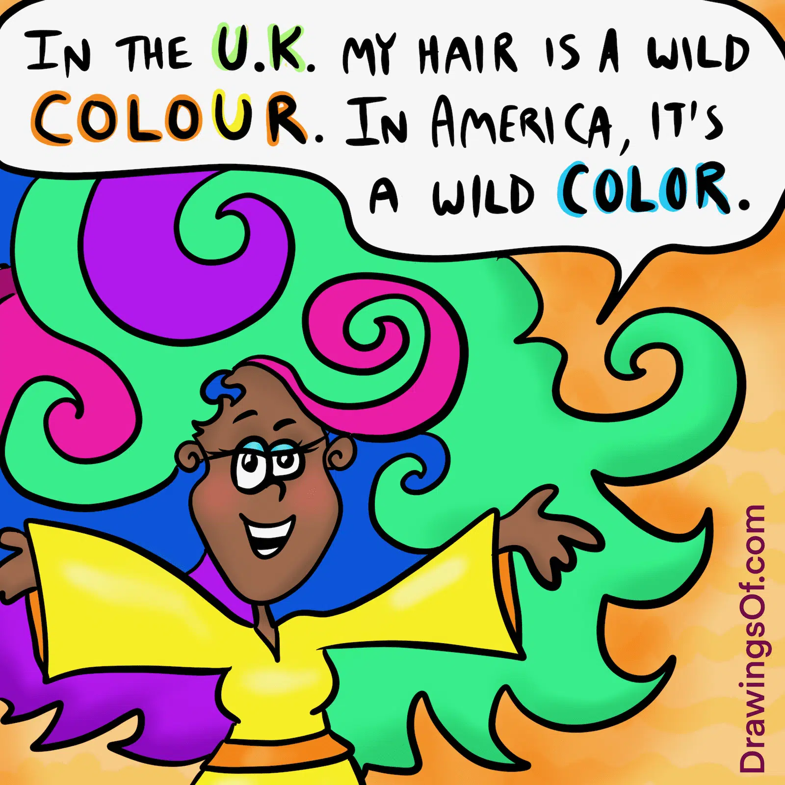 Color or Colour: Which is Correct, Plus the Wild History Why - Drawings ...