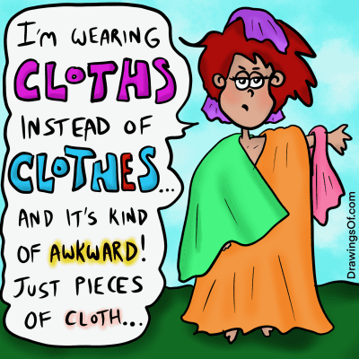 Cloths vs clothes