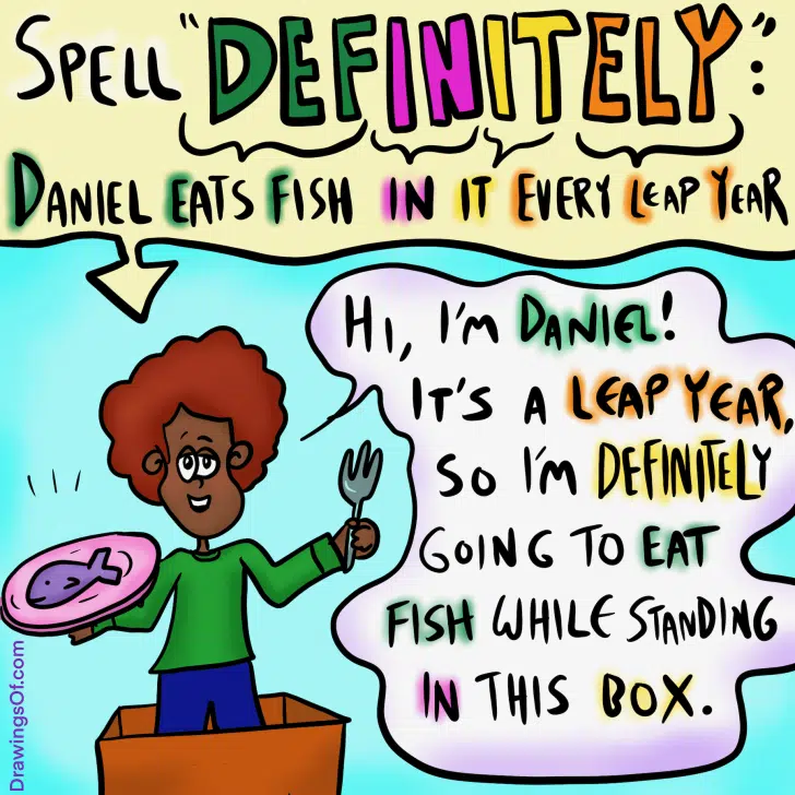 How do you spell definitely