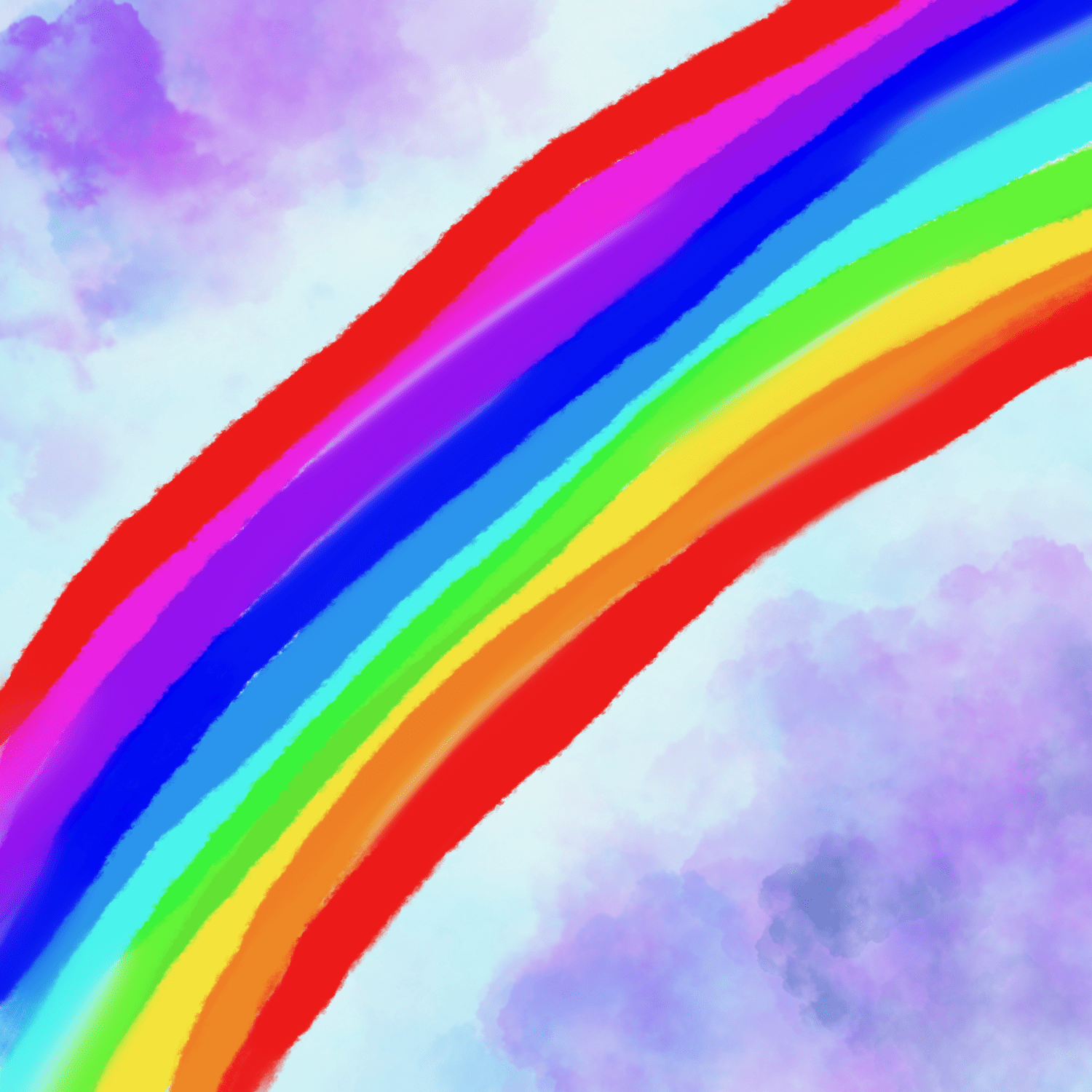 An easy rainbow drawing.
