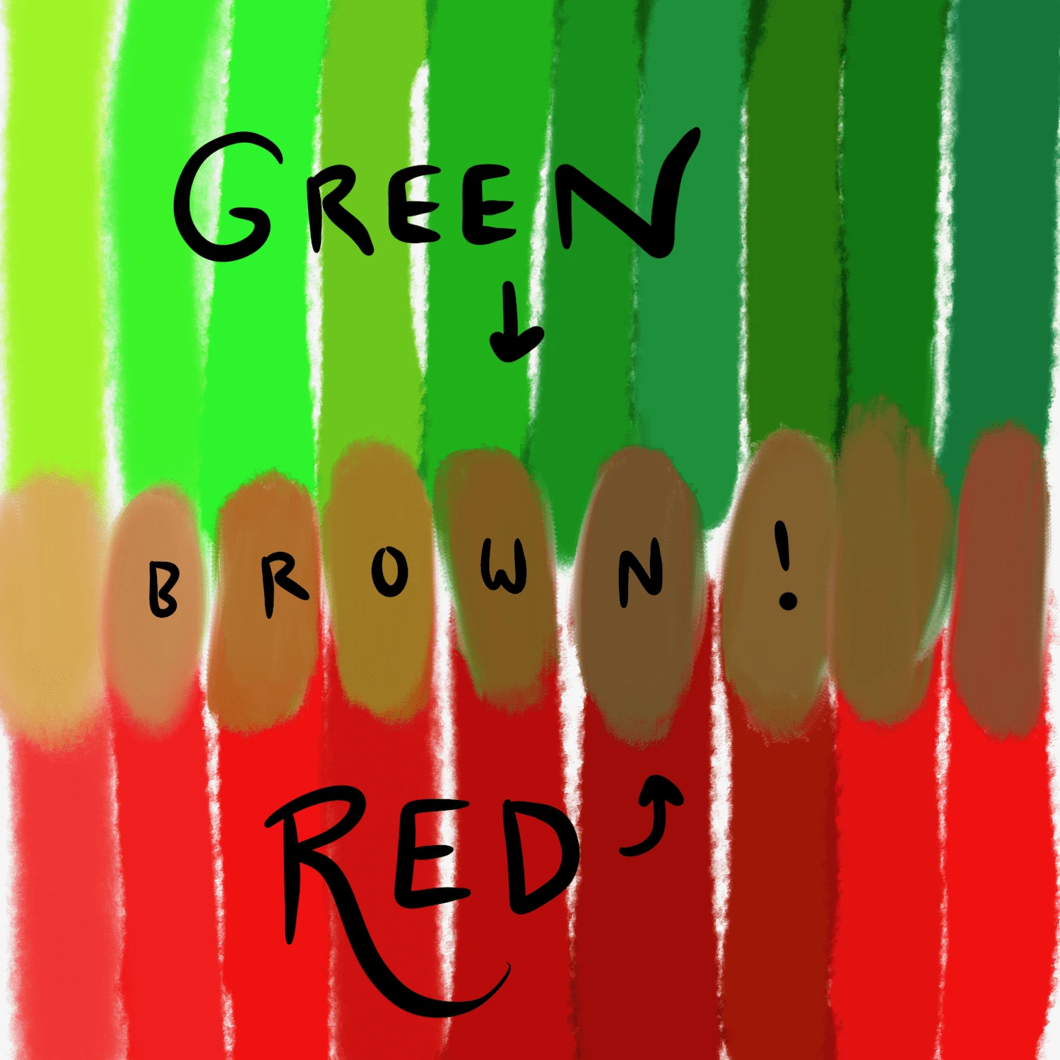 What color do red and green make?
