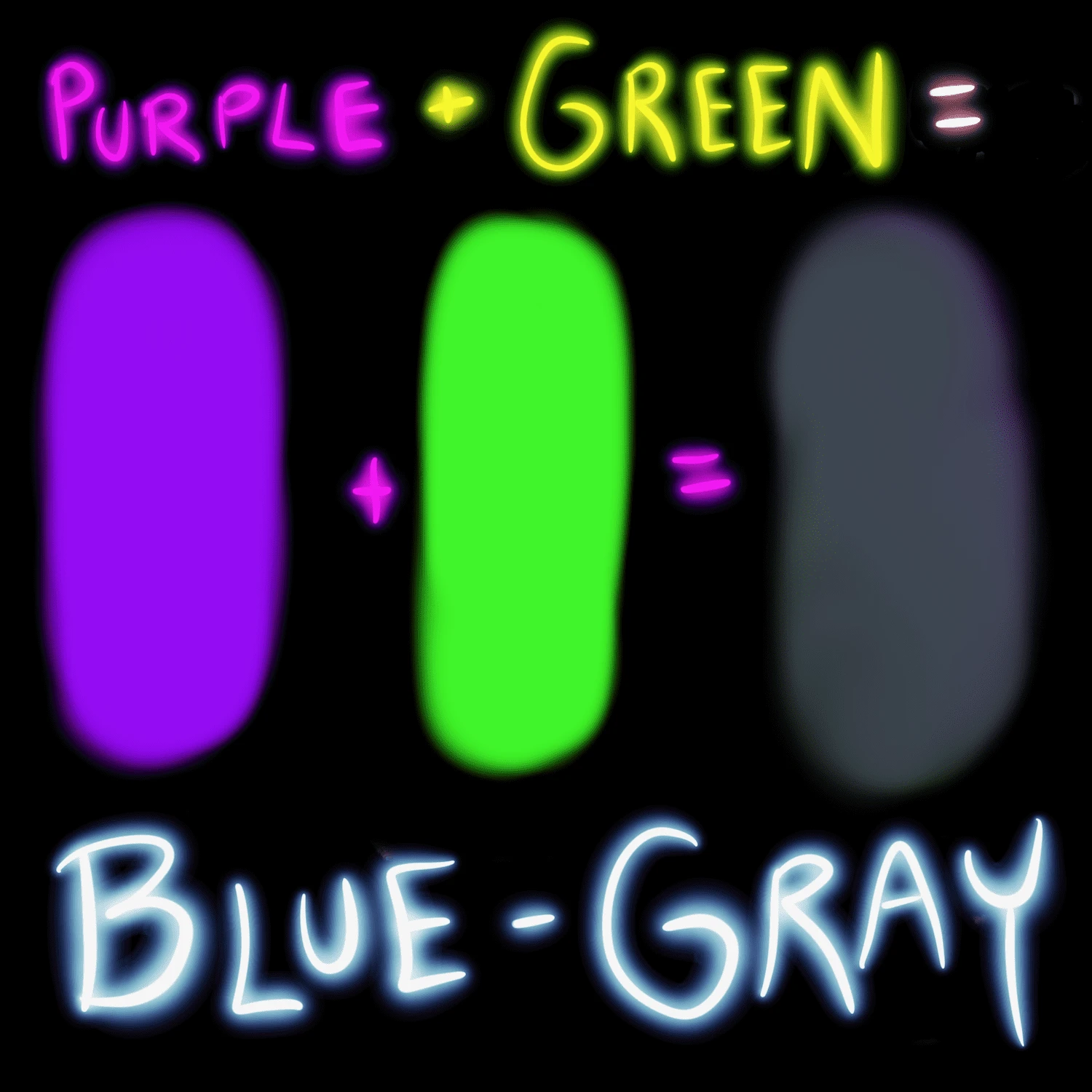 what color does red purple and green make