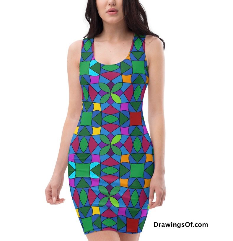 Colorful women's dress