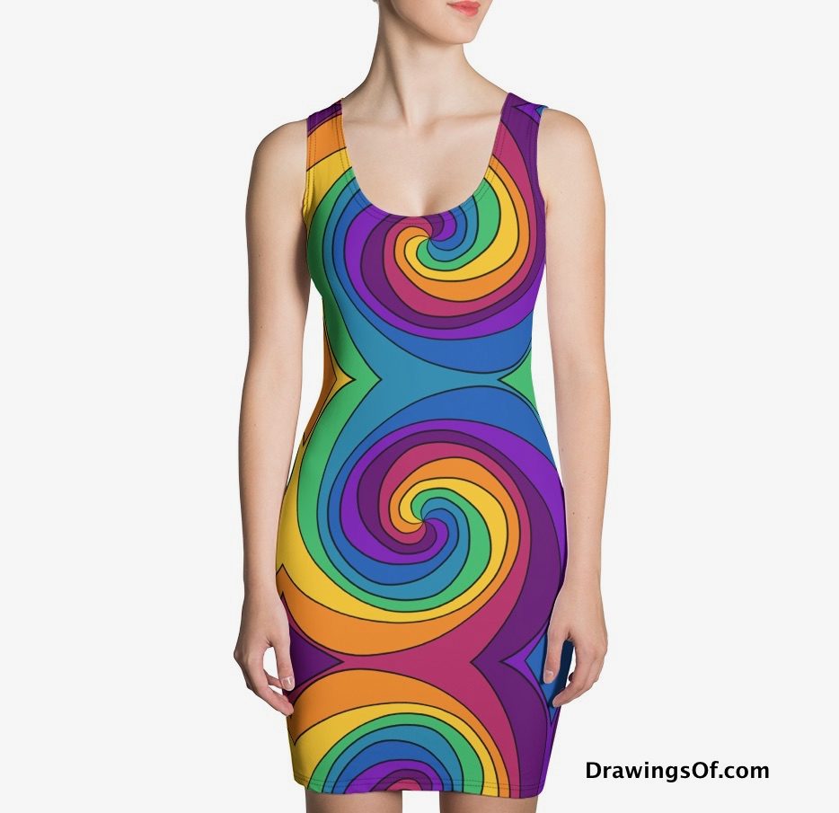 Colorful pattern dress