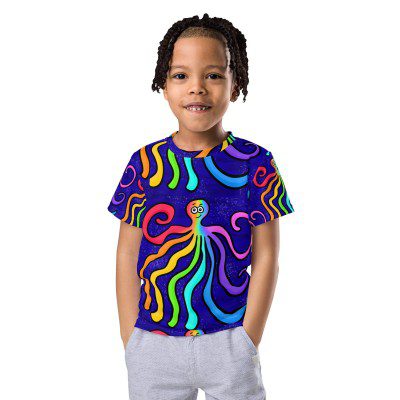 Octopus T-Shirt, Kids (Age 2-7)