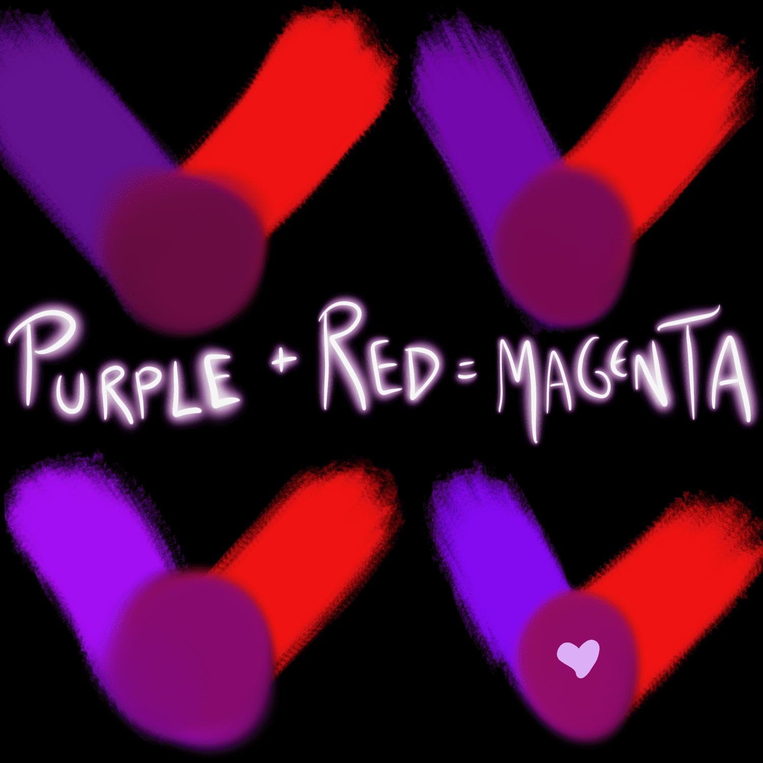What color does red and purple make?