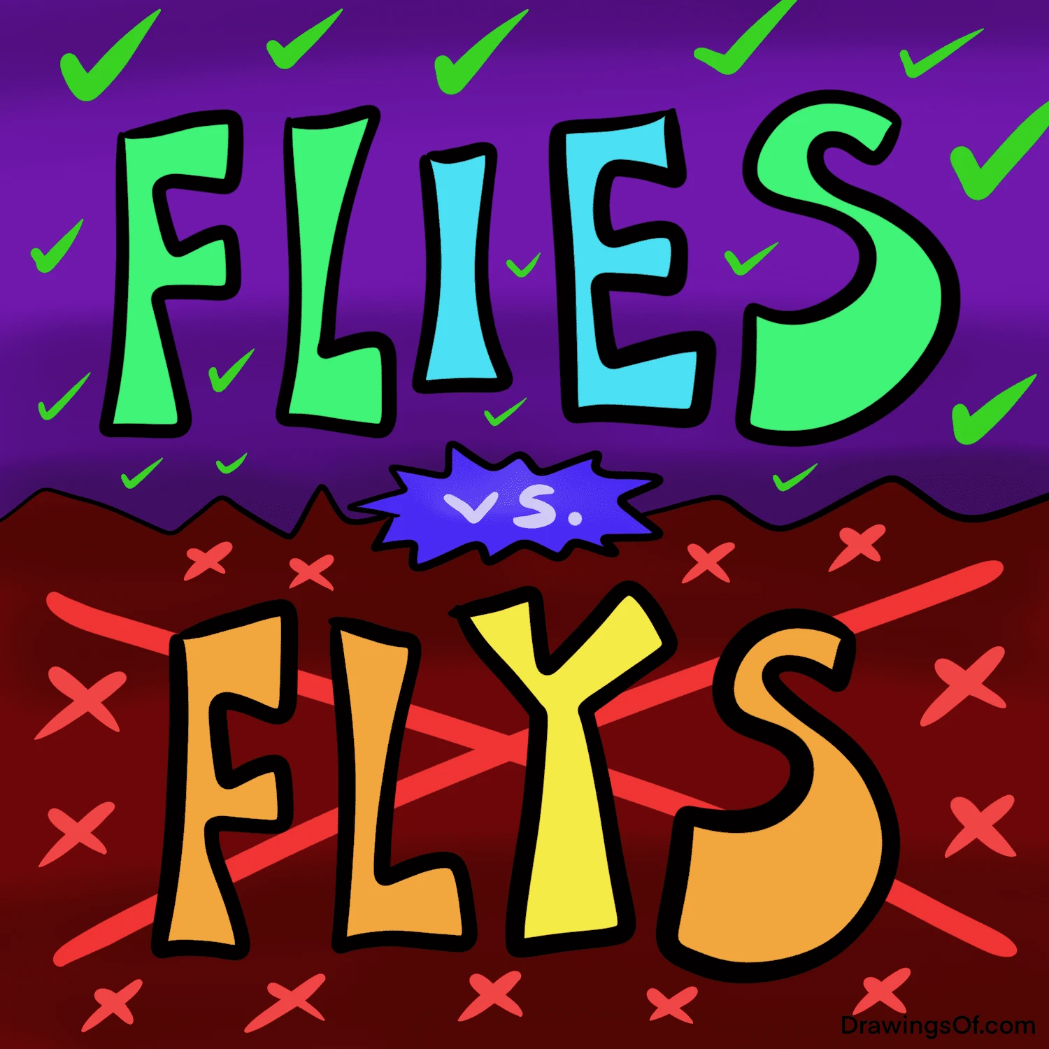 Flies vs flys