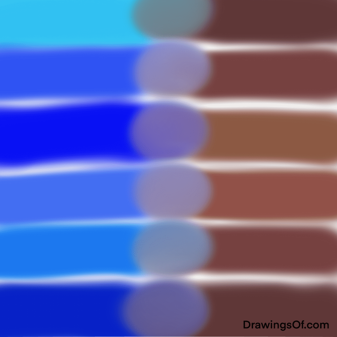 Blue and Brown Make What Color When Mixed? Drawings Of