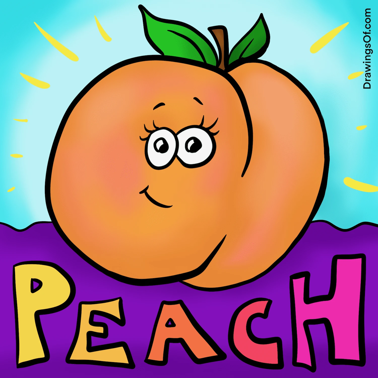 Peach color, on a peach drawing!