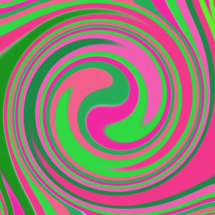 What color does pink and green make?