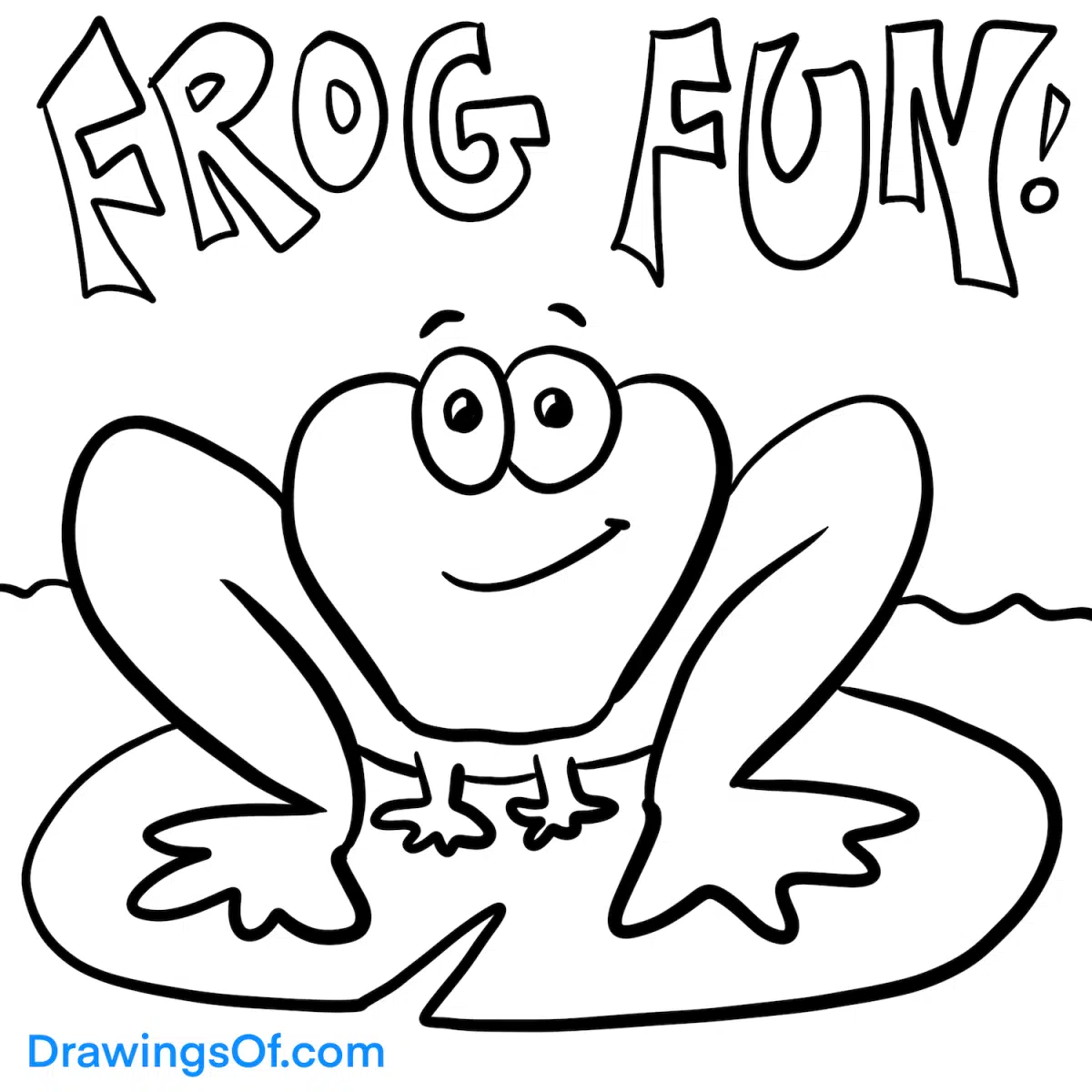 How to draw a frog
