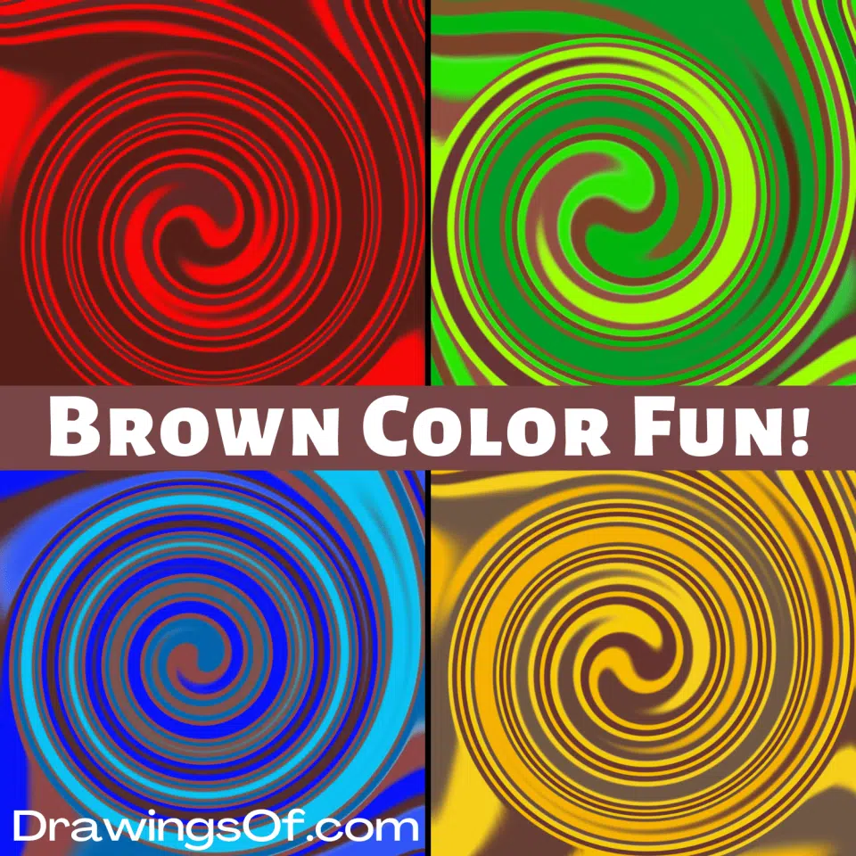 Two Color Drawing Examples Brown and Pink Make What Color When Mixed Together? - Drawings Of...