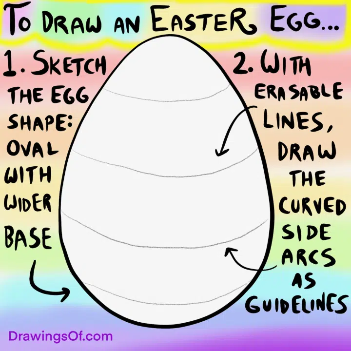 Easter Egg Drawing Fun! With a Twist... - Drawings Of...