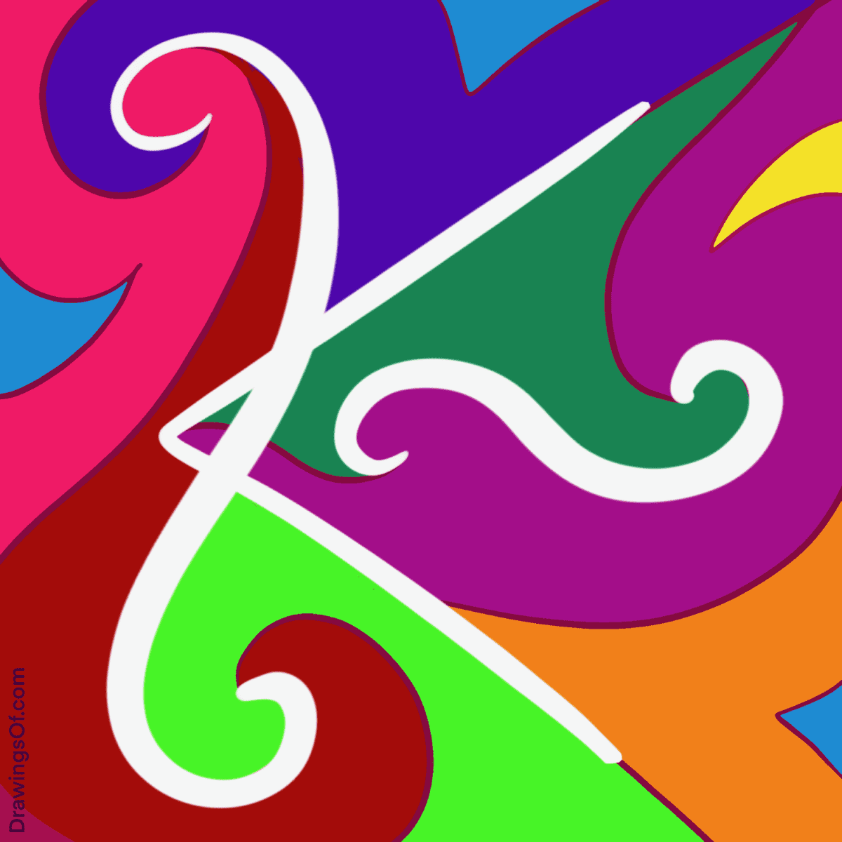 Drawing shanti symbol art