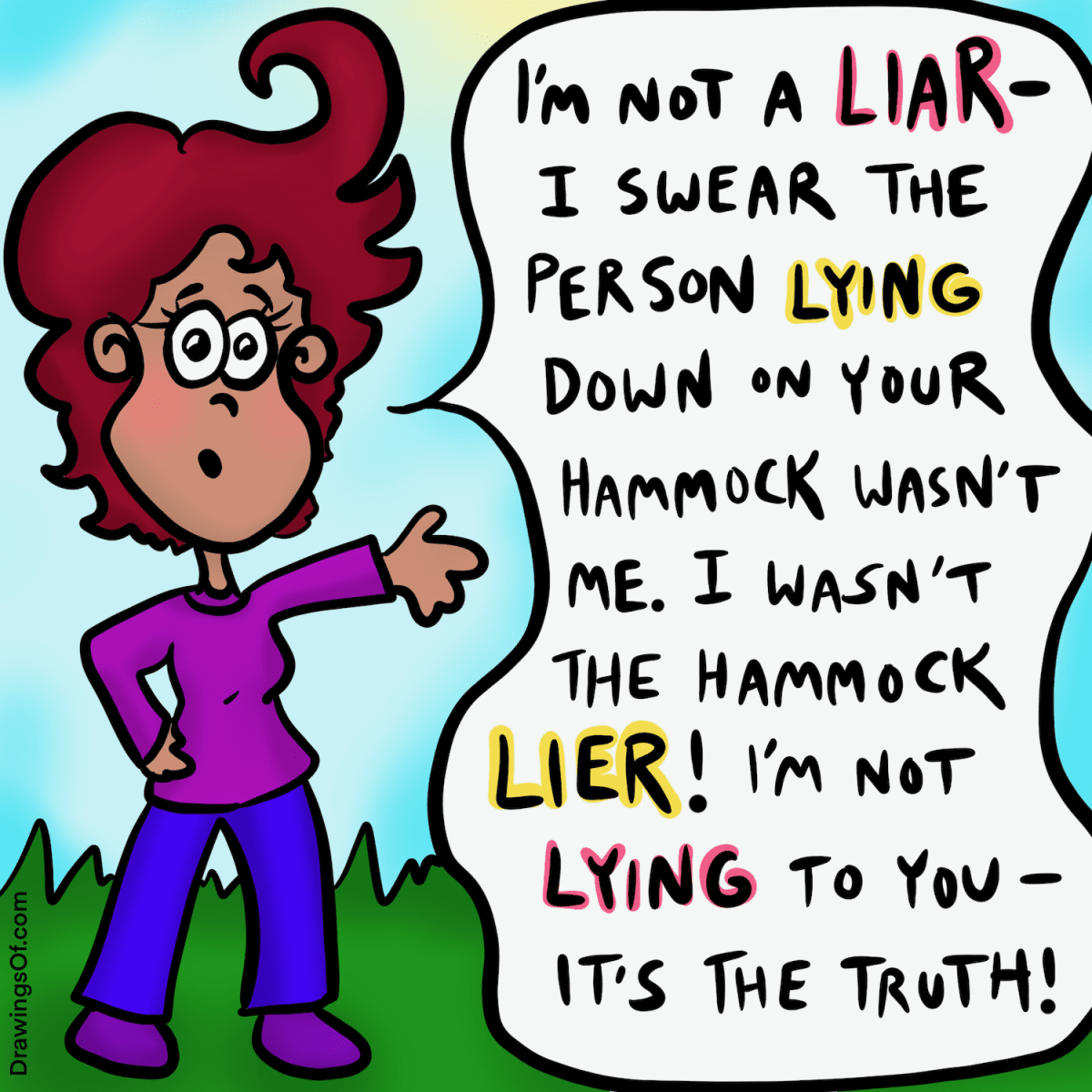 Using liar vs. lier in a sentence.
