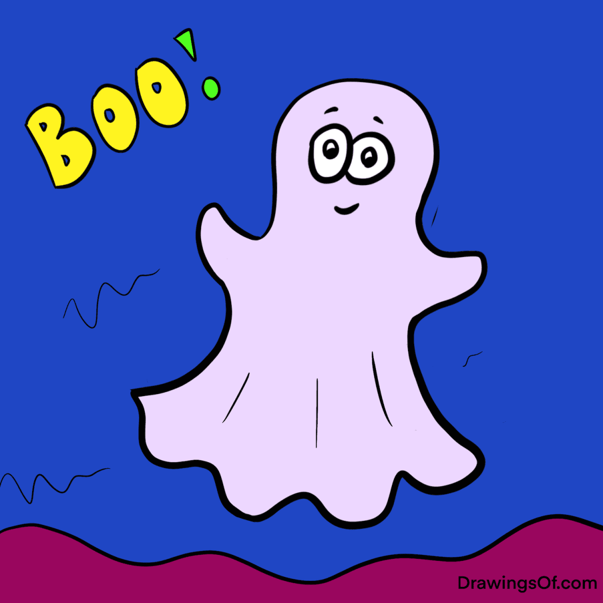 ghost drawings for kids