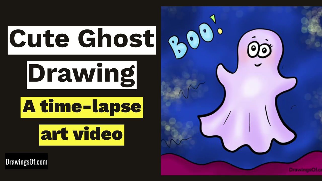 ghost drawings for kids