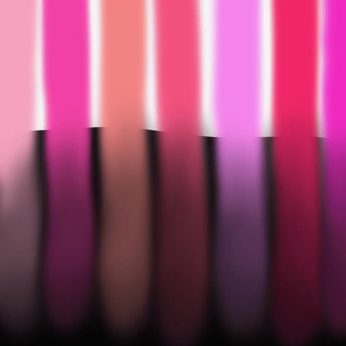 Mixing pink and black makes several colors.