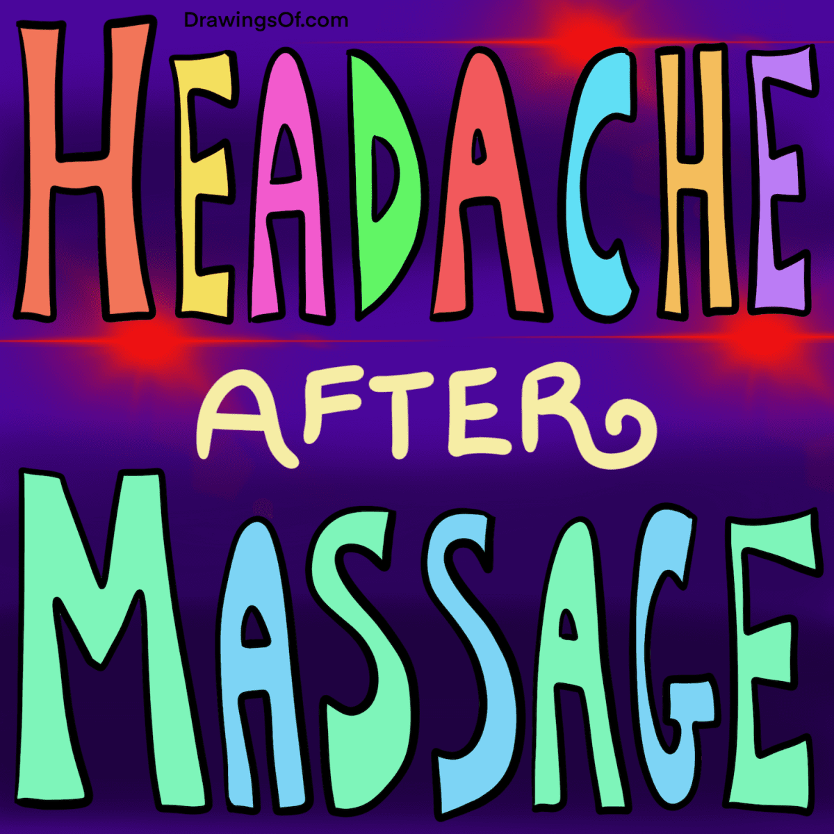 Headache After Massage or Reiki? Here's Why... Drawings Of...