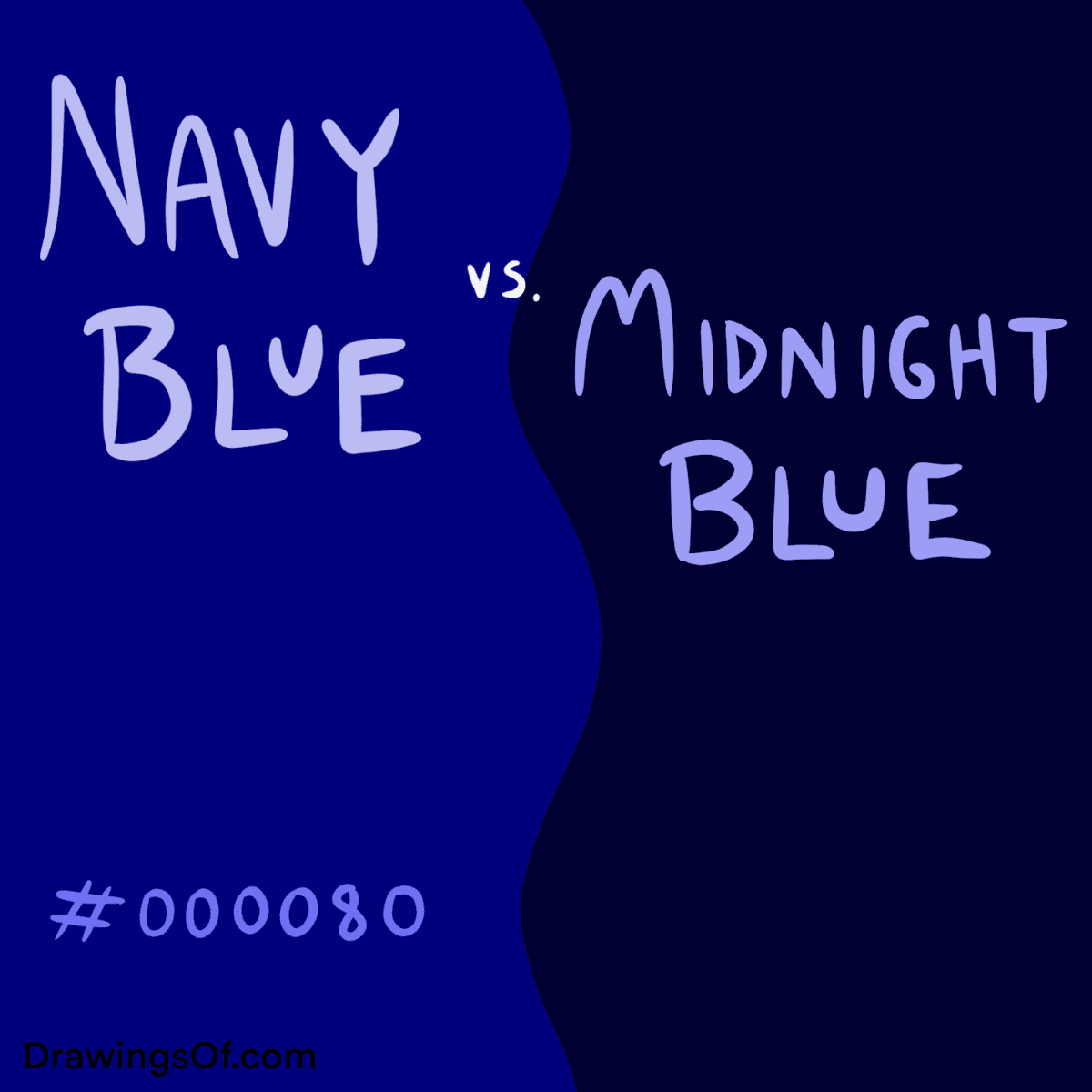 Midnight blue color and navy blue color hex code.