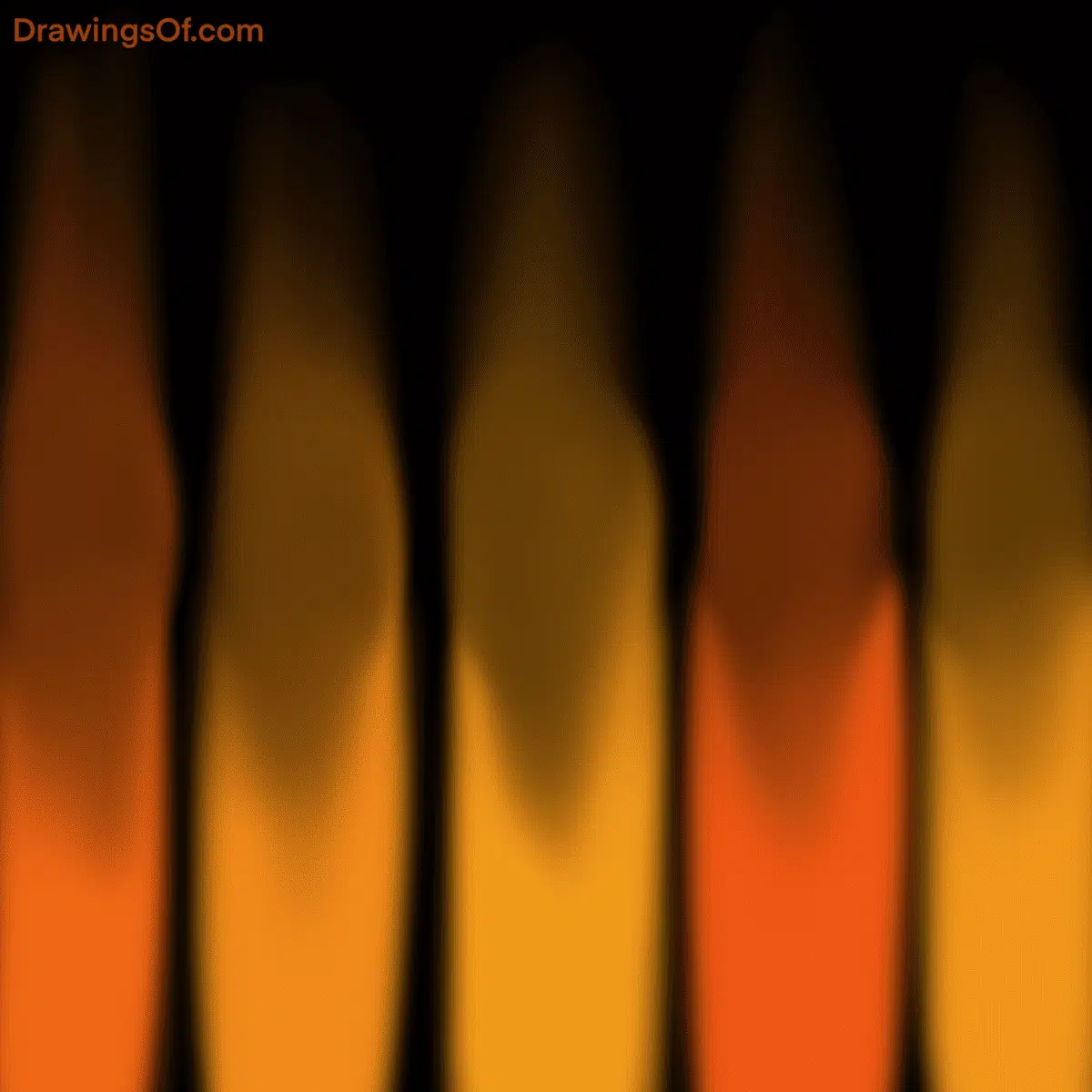 Black and orange mixed