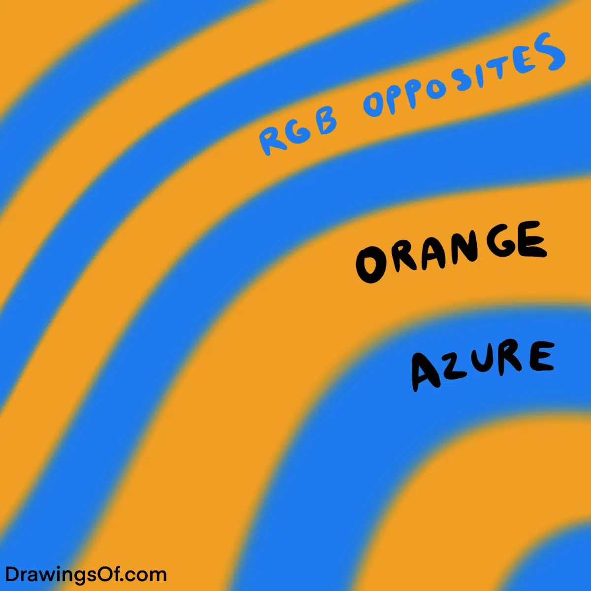 Complimentary color of orange in RGB