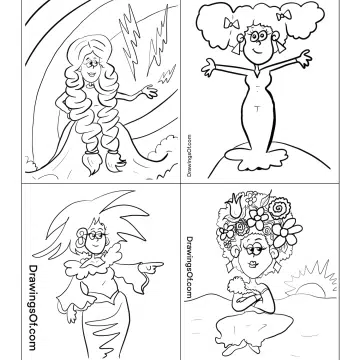 Dress coloring pages
