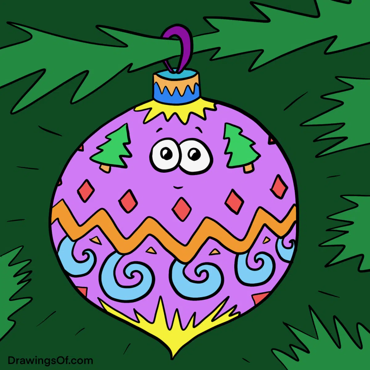 Add exciting, contrasting colors for the holidays.