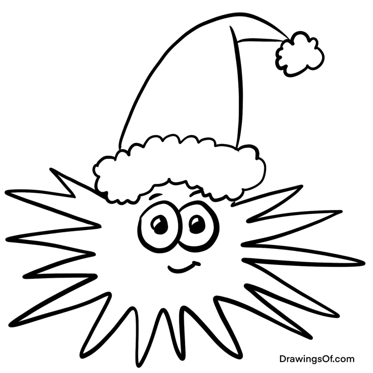 santa-drawing-and-the-santa-hat-too-drawings-of
