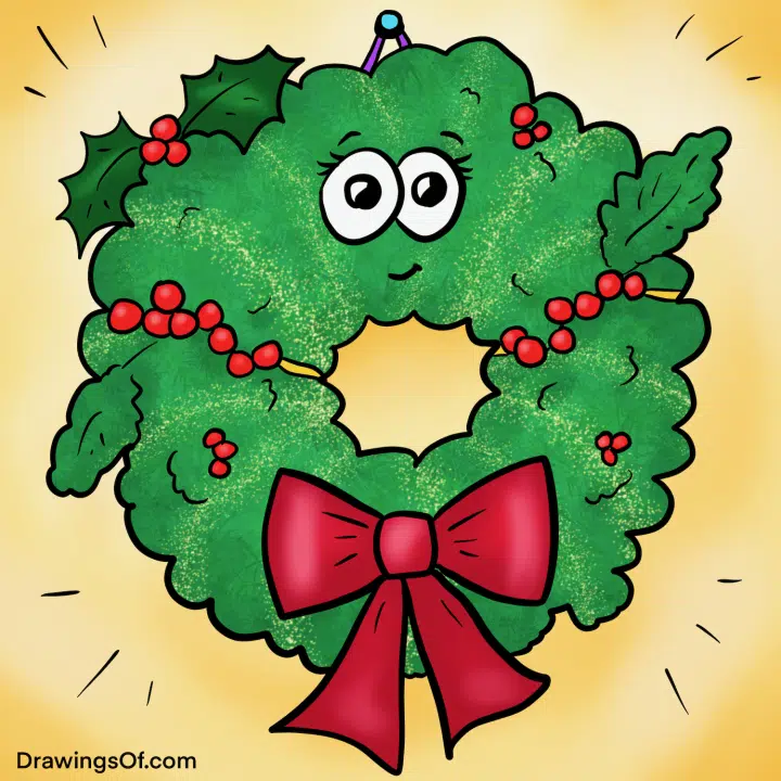 Wreath drawing